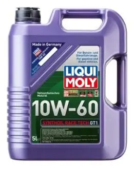 Мастило моторне OLEJ LQM 10W-60 SYNTHOIL RACETECH GT1 5L LIQUI MOLY 8909