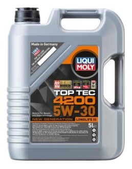 Масла моторные Top Tec 4200 5W-30, 5 л. LIQUI MOLY 8973