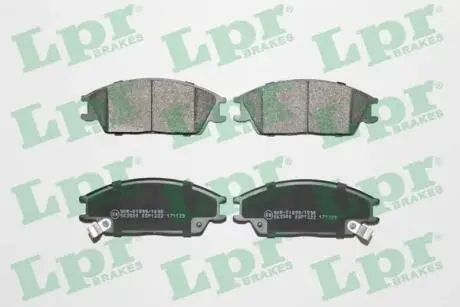 Тормозные колодки дисковые LPR 05P1222