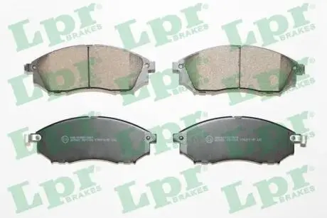 Комплект гальмівних колодок з 4 шт. дисків LPR 05P1406