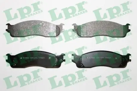 Гальмівні колодки, дискове гальмо (набір) LPR 05P1478