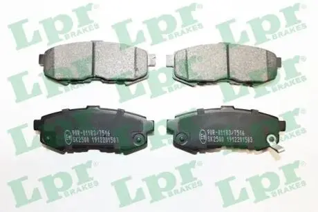 Гальмівні колодки, дискове гальмо (набір) LPR 05P1503