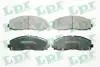 Комплект гальмівних колодок передн, CHRYSLER PACIFICA, TOWN &amp; COUNTRY, VOYAGER V, DODGE GRAND, JOURNEY, FIAT FREEMONT, LANCIA VOYAGER 2.0D-3.8 10.07- LPR 05P1759 (фото 1)