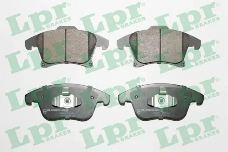 Комплект гальмівних колодок передн, FORD FUSION 1.25-1.6D 08.02-12.12 LPR 05P1914
