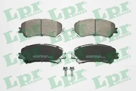Комплект гальмівних колодок передн, RENAULT ESPACE V, GRAND SCENIC IV, MEGANE IV, SCENIC IV, TALISMAN 1.2-2.0D 02.15- LPR 05P1996