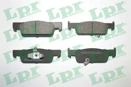 Комплект гальмівних колодок передн, SMART FORFOUR, FORTWO 0.9/1.0/Electric 07.14- LPR 05P2023