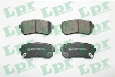 Комплект гальмівних колодок з 4 шт. дисків LPR 05P2103