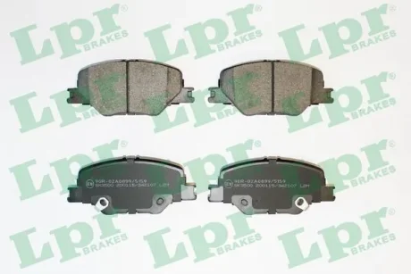 Комплект гальмівних колодок передн, OPEL INSIGNIA B, INSIGNIA B COUNTRY, INSIGNIA B GRAND SPORT 1.5-2.0D 03.17- LPR 05P2107