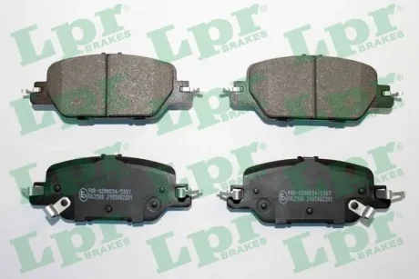 Комплект гальмівних колодок задн, HONDA ACCORD VI, CR-V V 1.5-3.0 02.98- LPR 05P2201