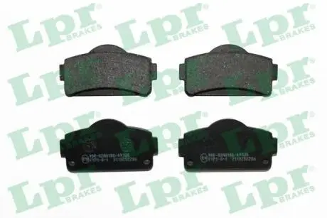 Комплект гальмівних колодок передн, LIGIER IXO 0.5D 06.10-07.14 LPR 05P2286
