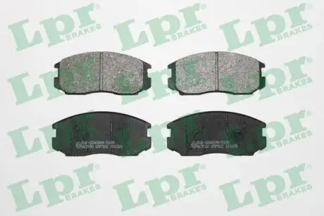 Комплект тормозных колодок из 4 шт. дисков LPR 05P502