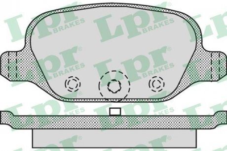 Тормозные колодки, дисковый тормоз.) LPR 05P872