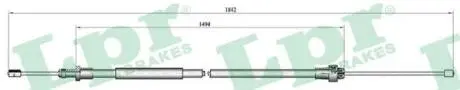 Трос ручного тормоза LPR C0094B