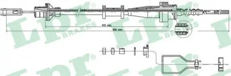 Трос сцепления LPR C0114C