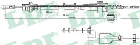 Трос сцепления LPR C0116C