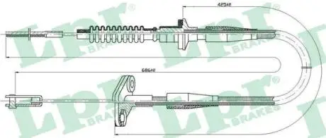 Трос зчеплення LPR C0121C