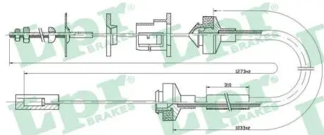 Фото трос зчеплення LPR C0145C Трос зчеплення LPR C0145C