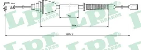 Трос акселератора LPR C0148A