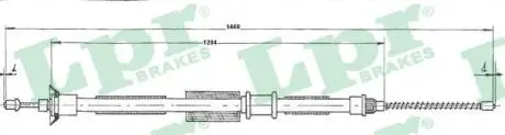 Трос ручного гальма LPR C0200B