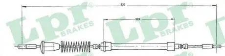 Трос ручного гальма LPR C0218B