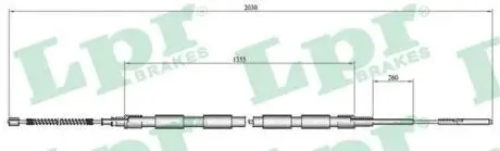 Трос ручного гальма LPR C0302B