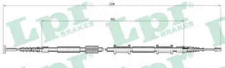 Трос ручного гальма LPR C0340B