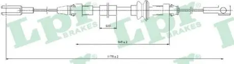 Трос ручного тормоза LPR C0368B