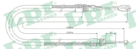 Трос ручного тормоза LPR C0399B