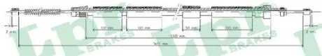 Трос ручного тормоза LPR C0618B