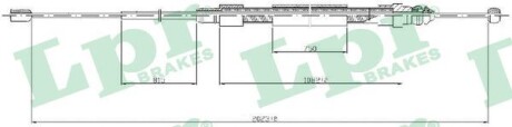 Трос ручного тормоза LPR C0715B