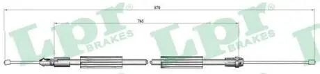 Трос ручного гальма LPR C0735B
