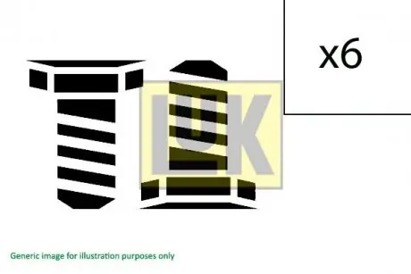 Комплект болтов маховика. LuK 411023610