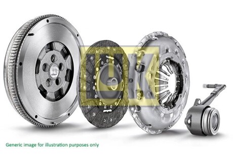 Демпфер + комплект сцепления + выжимной Fiat Fiorino/Punto 1.3 D Multijet 07- LuK 600 0344 00