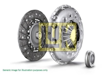 Комплект сцепления Fiat Doblo 1.4/1.6 01- (d=200mm) (+выжимной)) LuK 620 3461 00