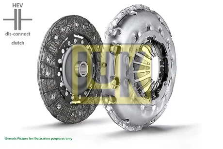 Комплект зчеплення з підшипником (диск + корзина, 225мм) HYUNDAI KONA, KIA NIRO II 1.6H 04.22- LuK 623385109