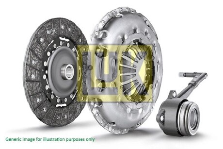 Комплект зчеплення Hyundai Santa Fe 2.0/2.2 CRDi 09-12 (d=260mm) (+ вижимний) LuK 626 3014 33