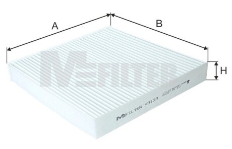 Фильтр салона Honda HR-V 15-/ Jazz 08- M-FILTER K 9133