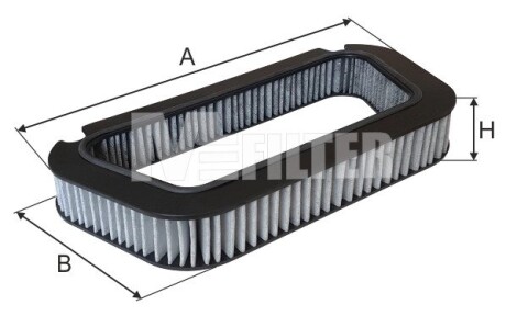 Фільтр салону A8 03- (вугільний) M-FILTER K 9151C