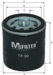 Фильтр масляный ESCORT/FIESTA M-FILTER TF 30
