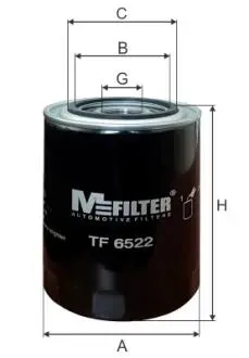 Фильтр масляный Pajero/Canter 2.8/3.2D M-FILTER TF 6522