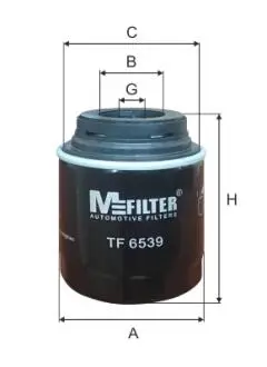 Фильтр масляный Caddy 1.2TSI 10-/ VW/Skoda/Seat 1.4TSI M-FILTER TF 6539