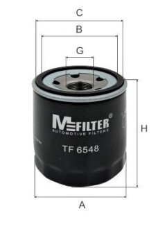 Фільтр масляний Jumper/Boxer/Transit 2.2HDI/TDCi 11- M-FILTER TF 6548