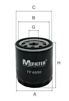 Фильтр масляный Caddy II 1.4/1.6i / Golf IV/V/Seat M-FILTER TF 6550