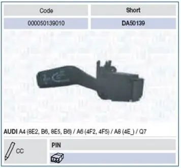 Подрулевой переключатель MAGNETI MARELLI 000050139010