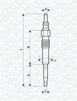 Свічка розжарювання MAGNETI MARELLI 062900038304