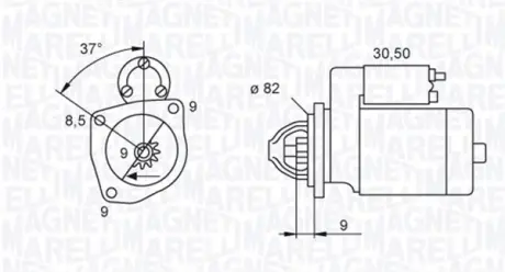 Автозапчасть MAGNETI MARELLI 063721045010