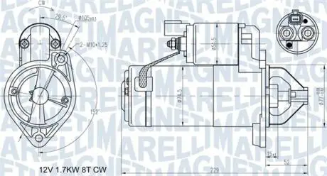 Стартер MAGNETI MARELLI 063721365010