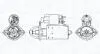Стартер BMW 1 E87, 3 E90/E91/E92, 5 E60 2.0/3.0D 1.8kW MAGNETI MARELLI 063721406010 (фото 1)