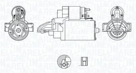 Стартер CITROEN/FIAT/FORD 2.2TDCi 2.0kW MAGNETI MARELLI 063721421010
