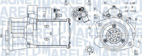 Стартер MAGNETI MARELLI 063721491010